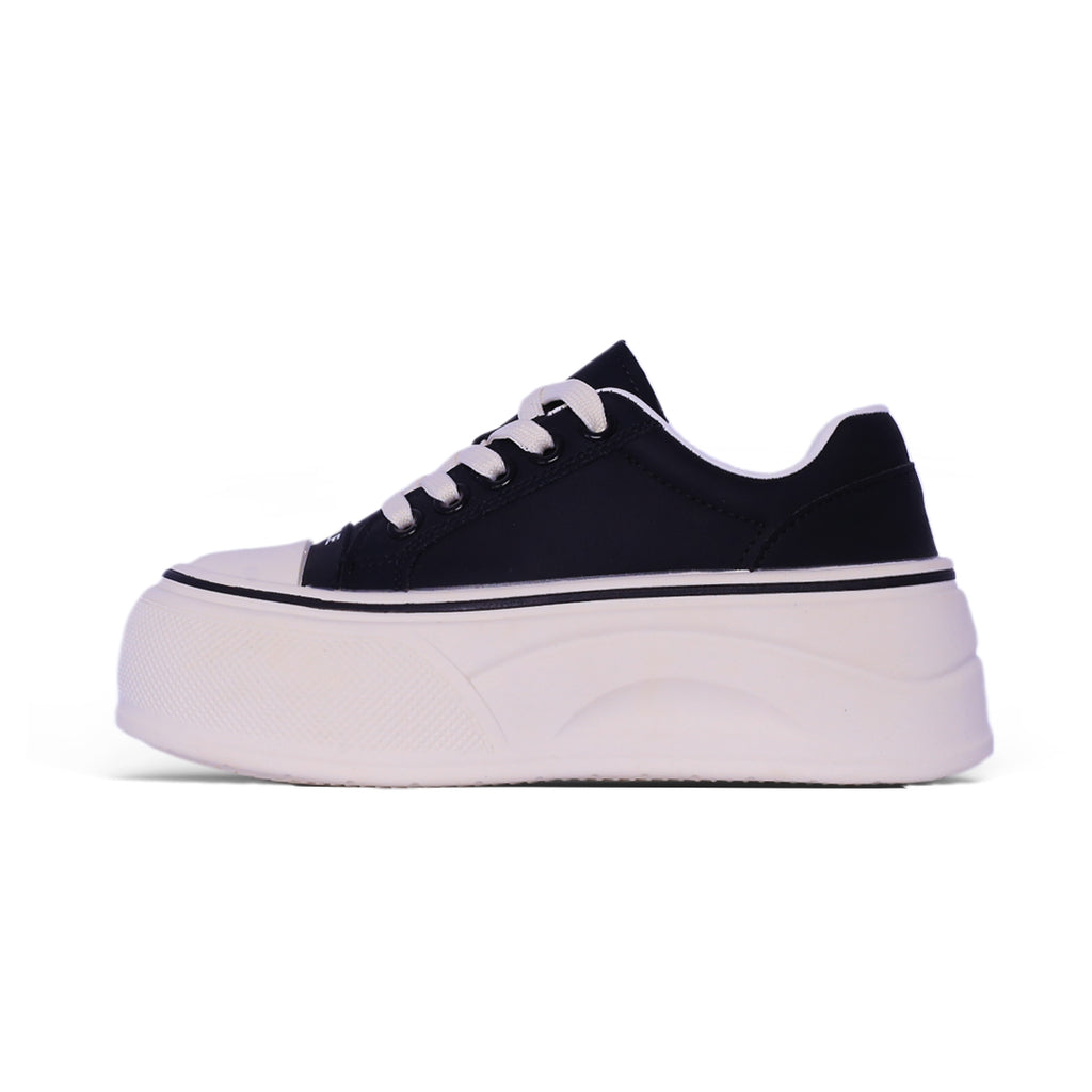 Canhel Chunky Platform Sneaker – Black & White