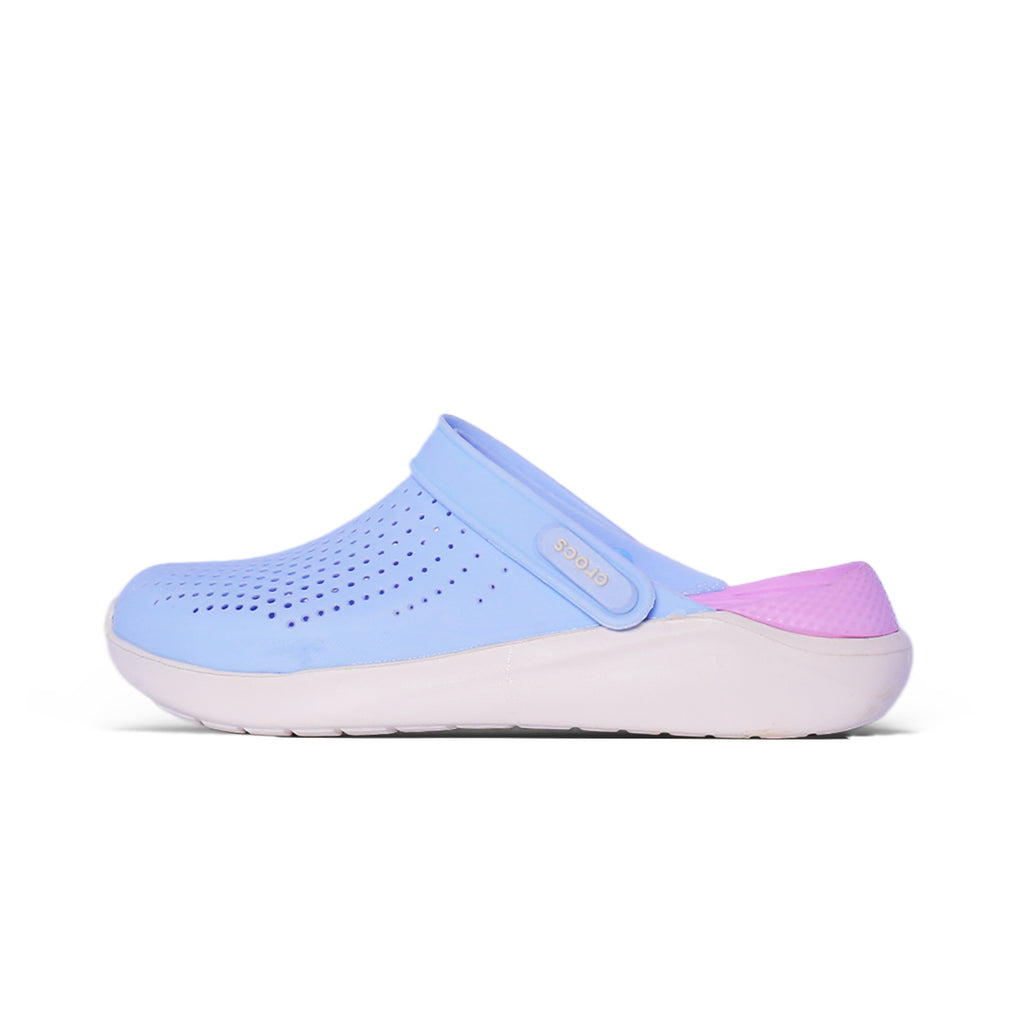 Lightweight Ventilated Comfort Clogs – Blue & Pink