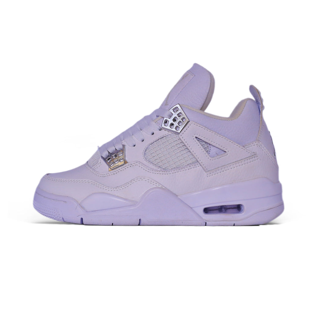 Premium Leather Mid-Top Sneaker – Triple White