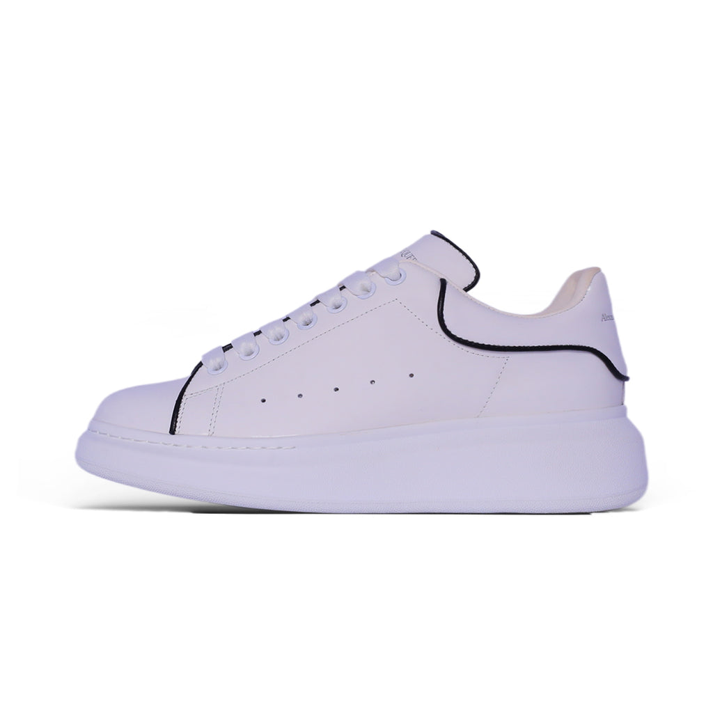 Alexander Maq Premium Platform Sneaker – White with Black Trim