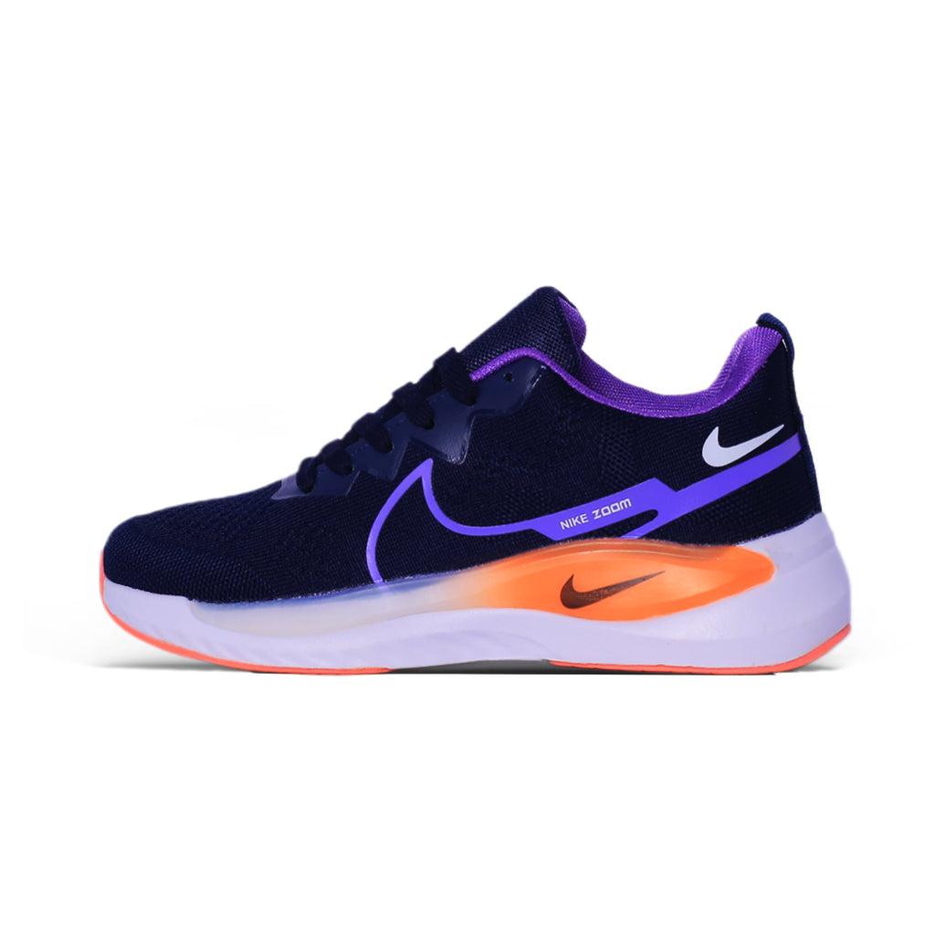Sport Mesh Runner – Navy & Purple Orange Gradient