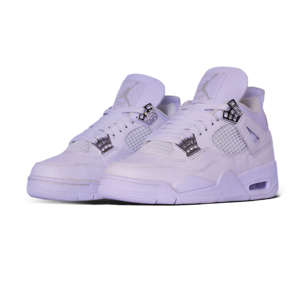 Premium Leather Mid-Top Sneaker – Triple White