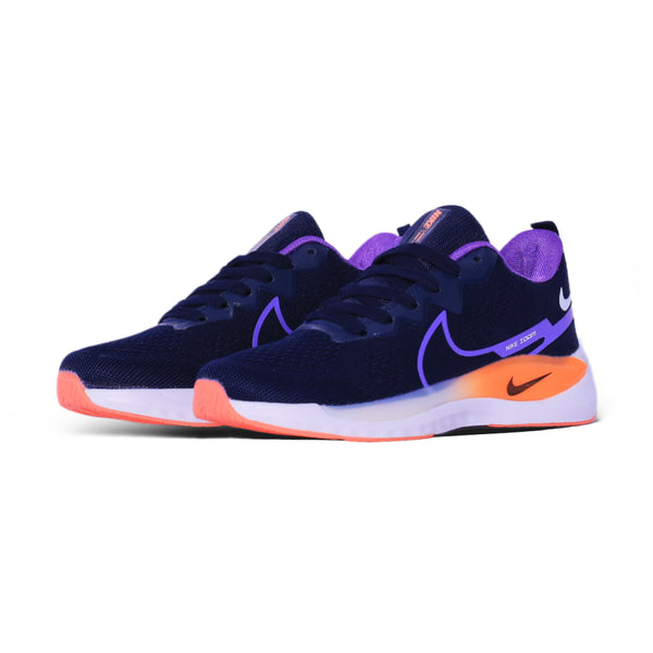 Sport Mesh Runner – Navy & Purple Orange Gradient