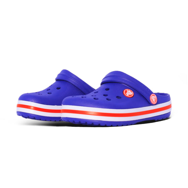 Blue Classic Stripe Clogs – Lightweight EVA Comfort Slides