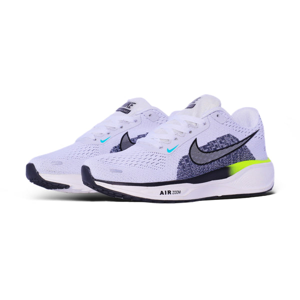 Mesh Performance Runner – White & Neon Accents