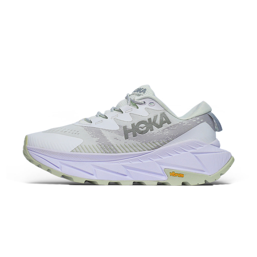 HOKA White Running Shoes – Lightweight Cushion with Vibram Grip