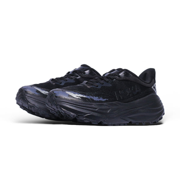 HOKA Triple Black Trail Running Shoes – Rugged Grip and Max Cushion