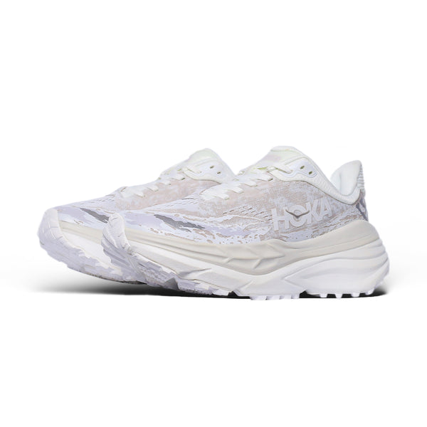 HOKA All-White Trail Running Shoes – Lightweight Cushion with Vibram Traction