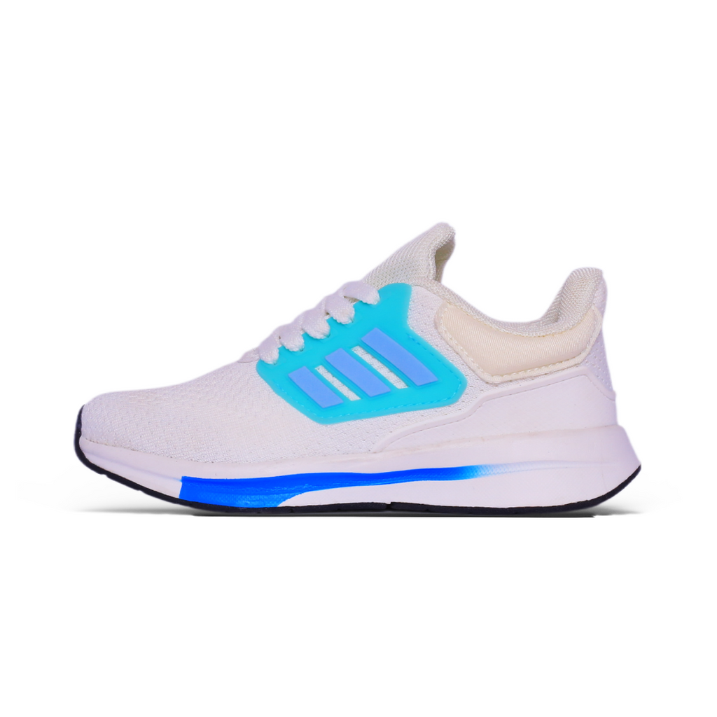 adidas Gradient Runner – White & Aqua Blue