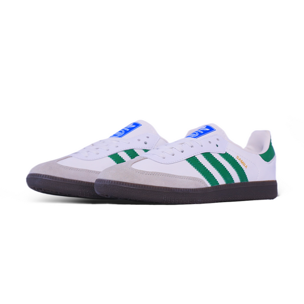 adidas Samba Classic – White, Green & Gum