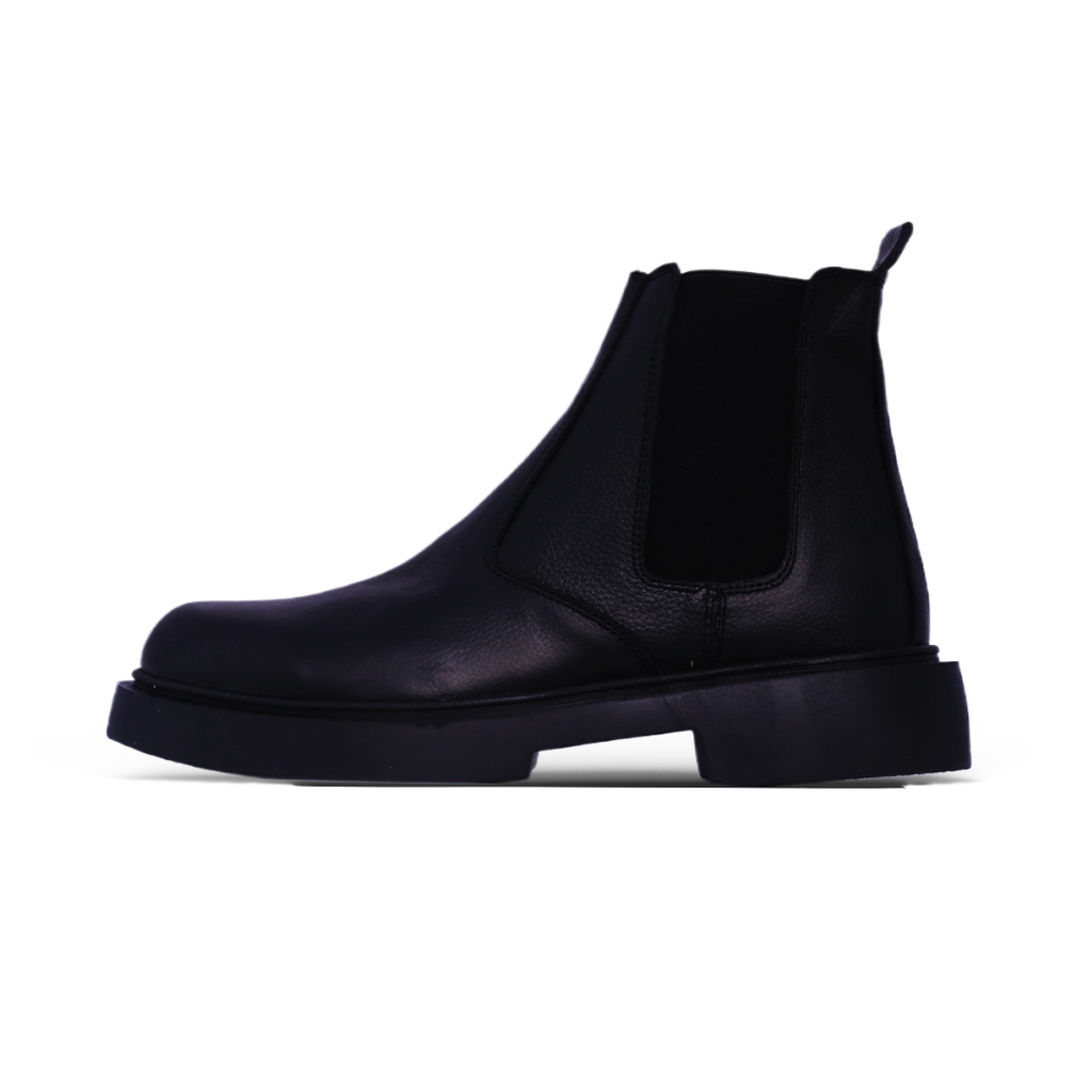 Chunky Chelsea Boot – Triple Black Leather