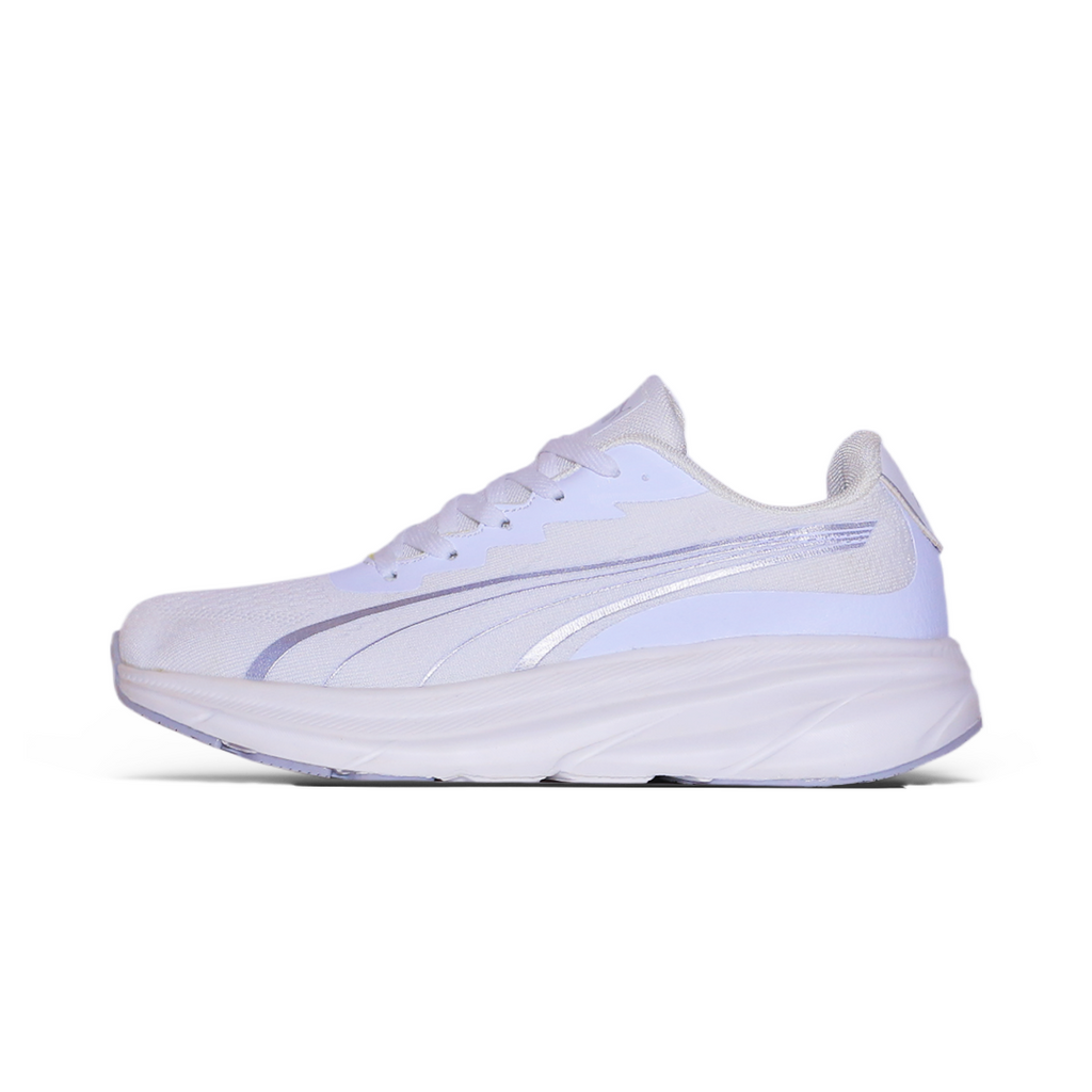Puma Nitro Running Sneaker – White & Silver