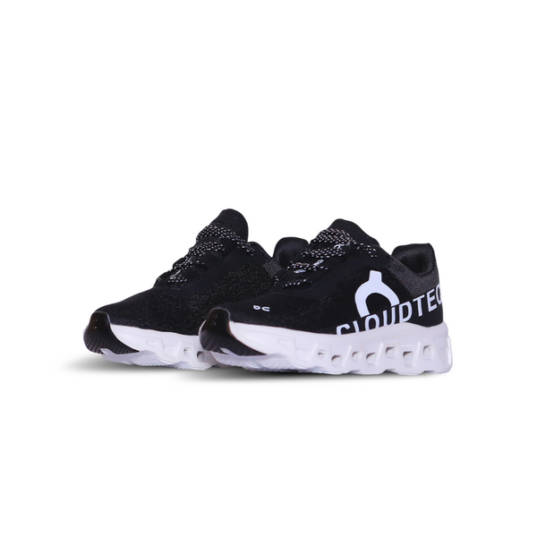 QC Kids Running Sneaker – Black & White