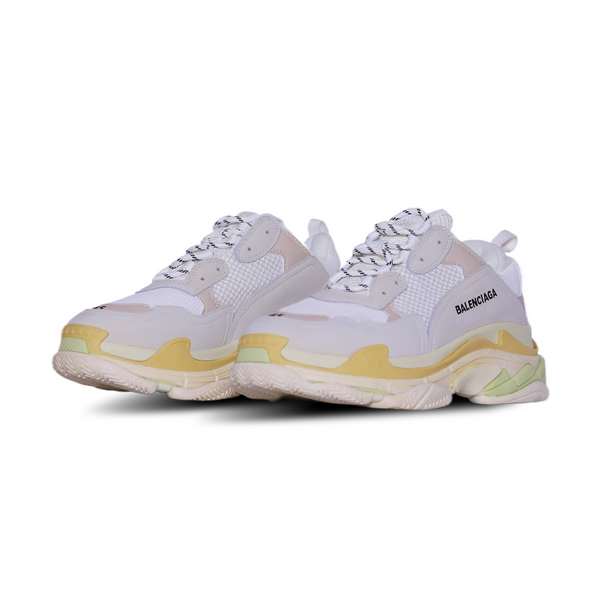 Balenciaga Chunky Mesh Trainer – White with Pastel Accents