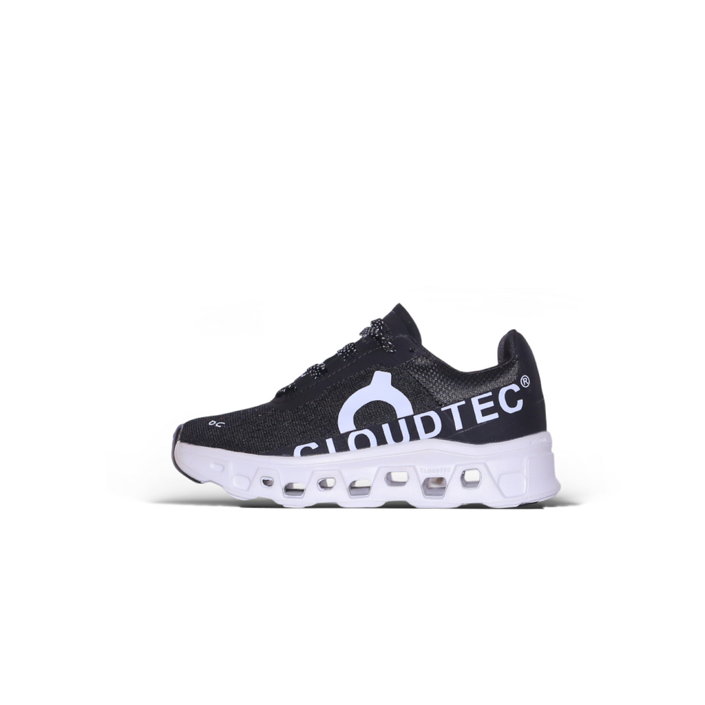 QC Kids Running Sneaker – Black & White