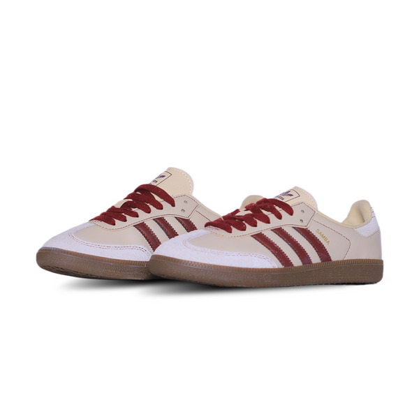 Adidas Samba Retro Court Sneaker – Beige Maroon