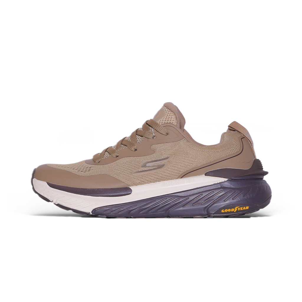 Skechers Sporty Knit Cushion Runner – Beige & Brown