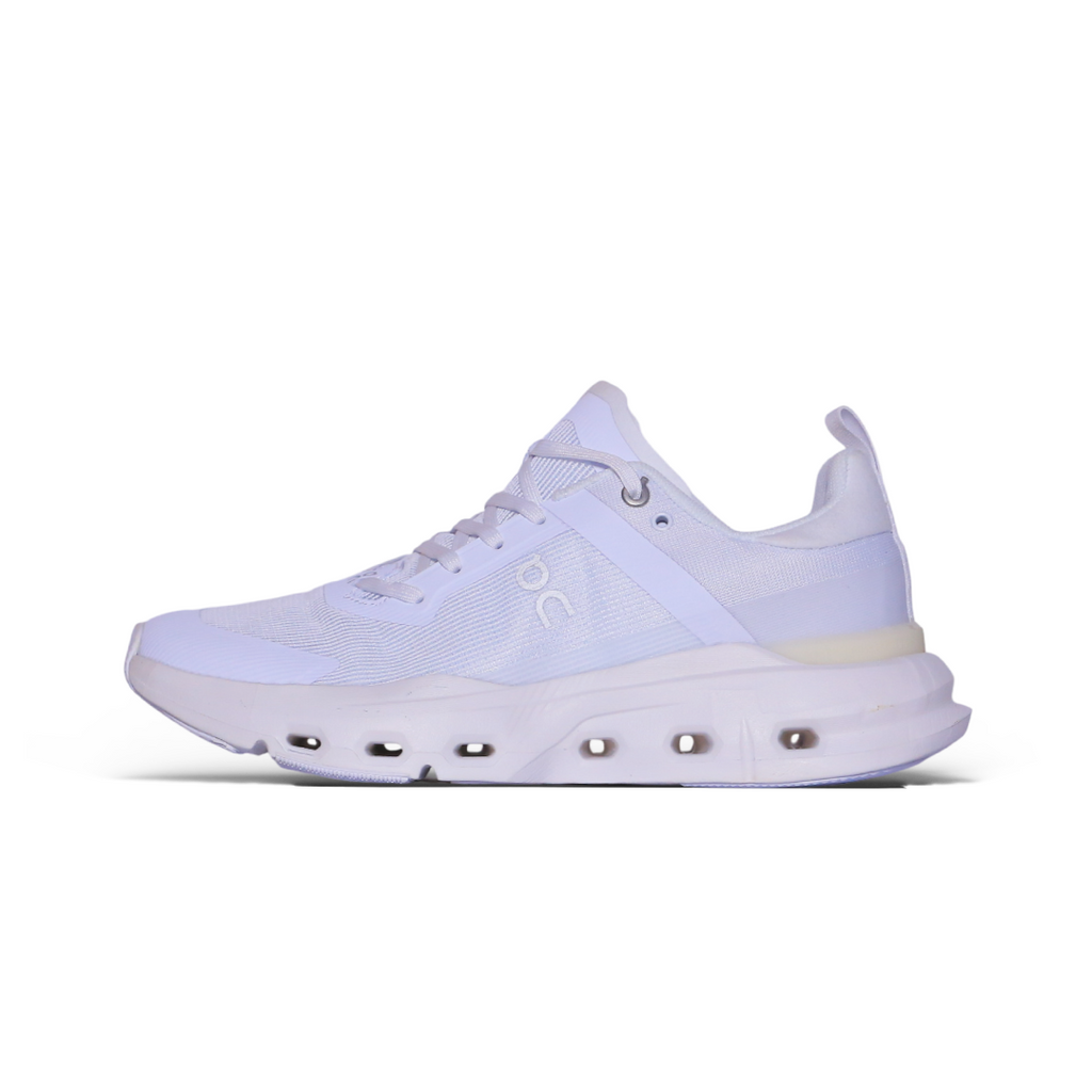 On Cloudnova Flow – Cushioned Running Shoes – All White