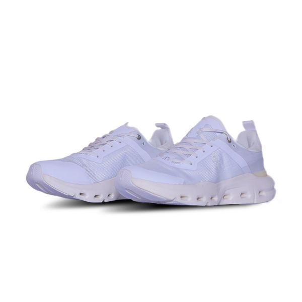 On Cloudnova Flow – Cushioned Running Shoes – All White
