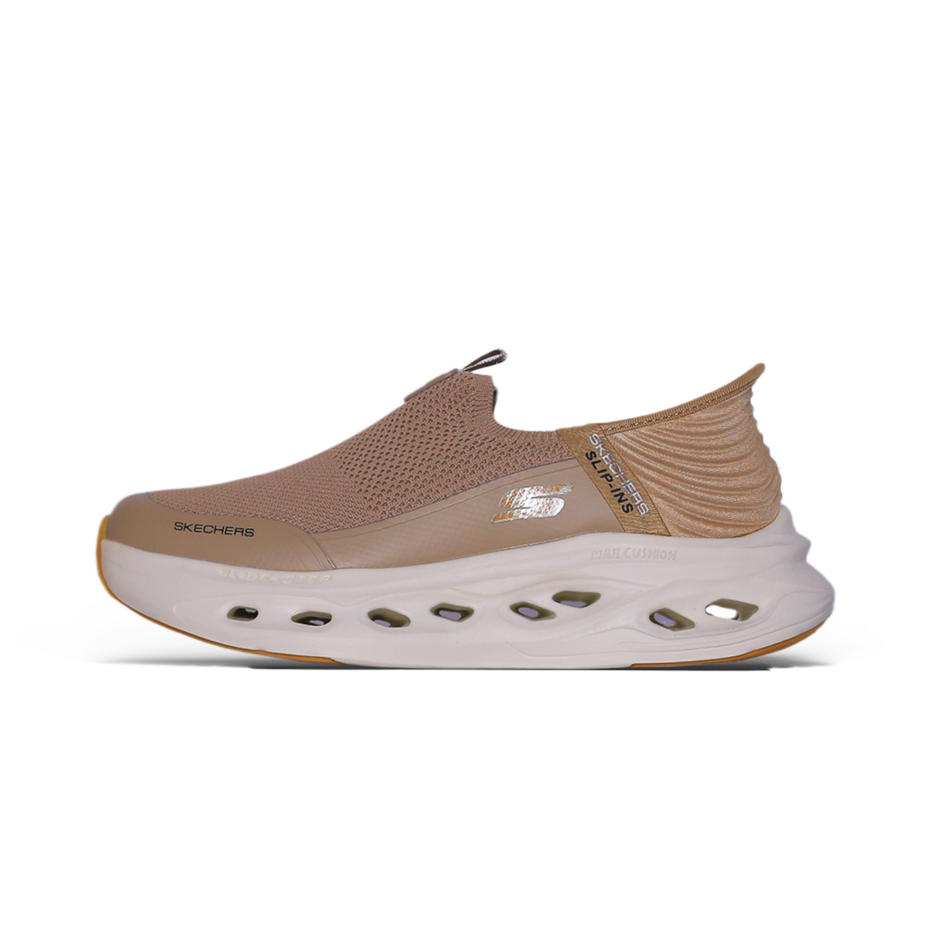 Skechers Sporty Knit Cushion Runner – Beige & White