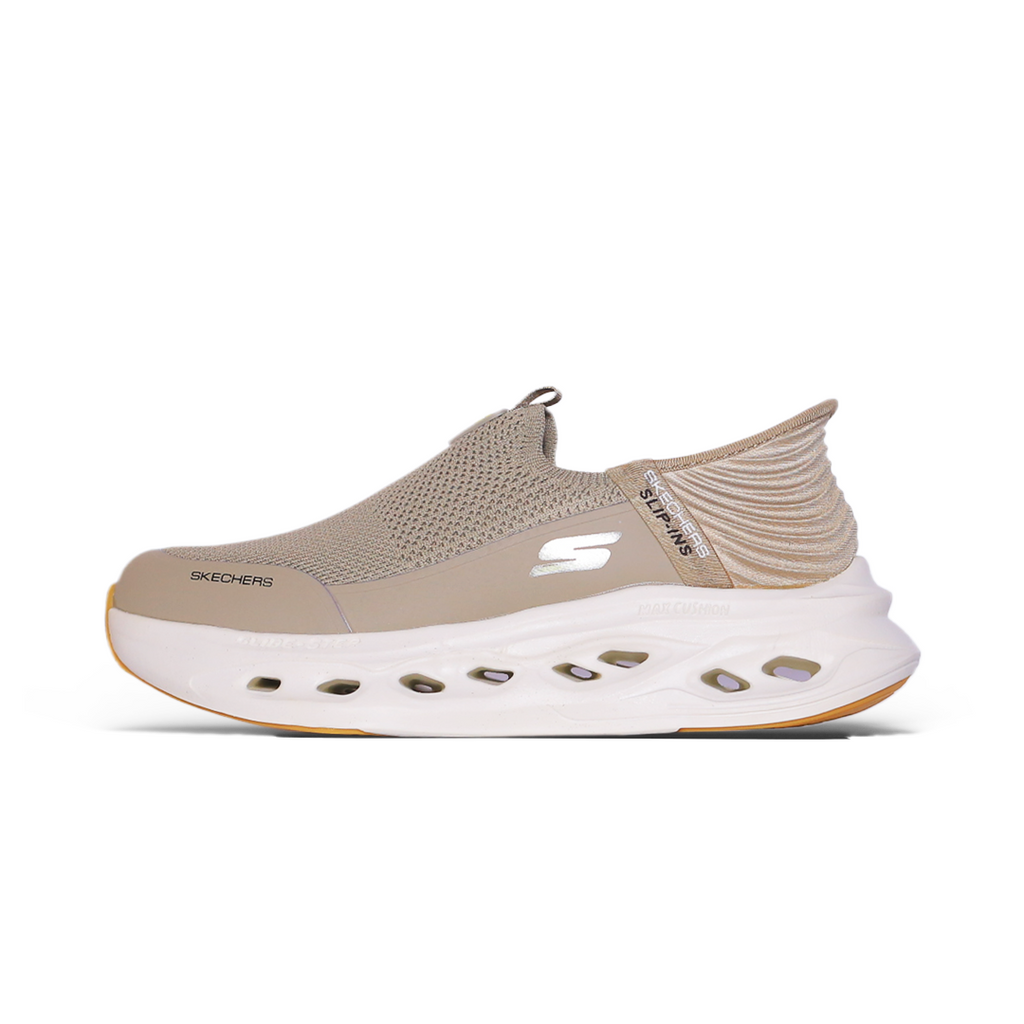 Skechers Sporty Knit Cushion Runner – Taupe & White