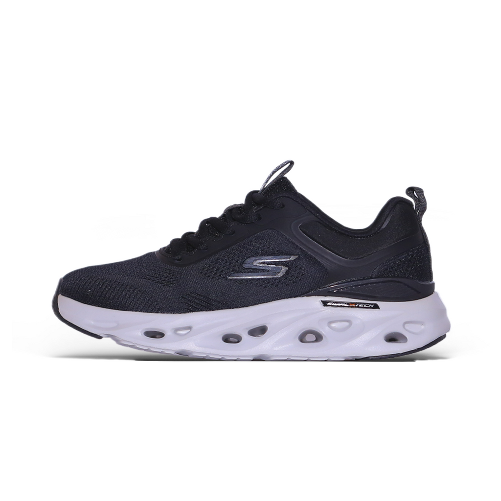 Skechers Sporty Knit Cushion Runner – Black & White
