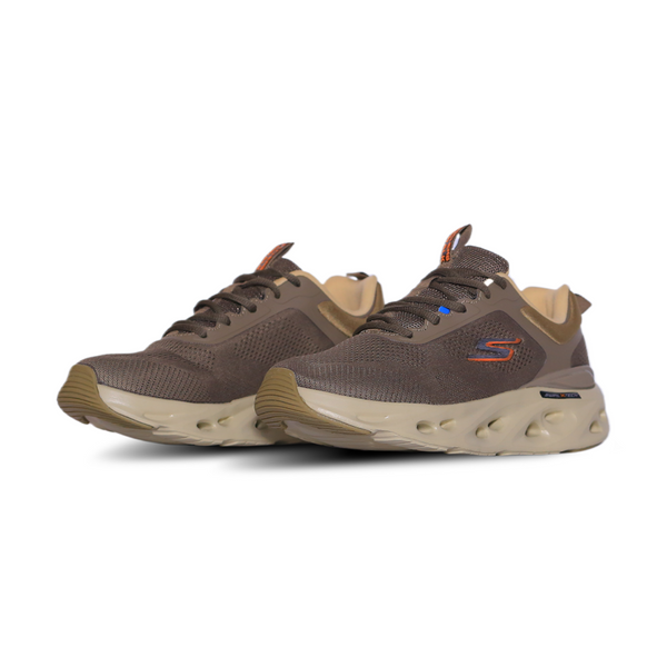 Skechers Sporty Knit Cushion Runner – Taupe & Beige