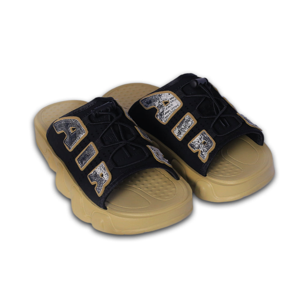 Air Comfort Slides Black & Beige