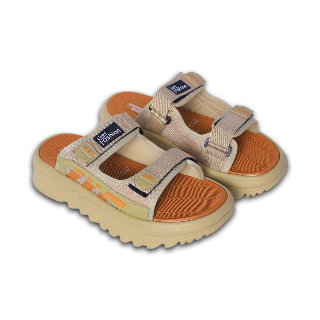 Little Fashion Beige Comfort Slides