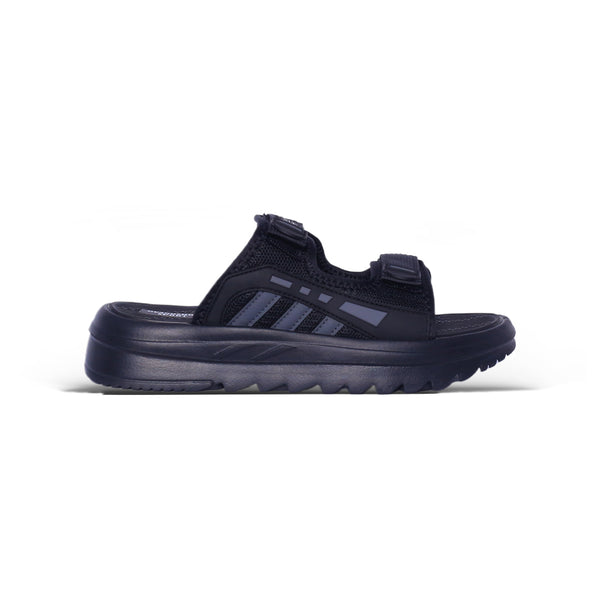 Little Fashion Black Comfort Slides