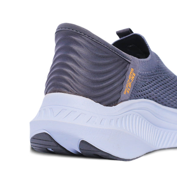 Skechers Arch Fit Slip-On Grey – Lightweight Slip-On Walking Shoes with Arch Support and Air-Cooled Cushioning
